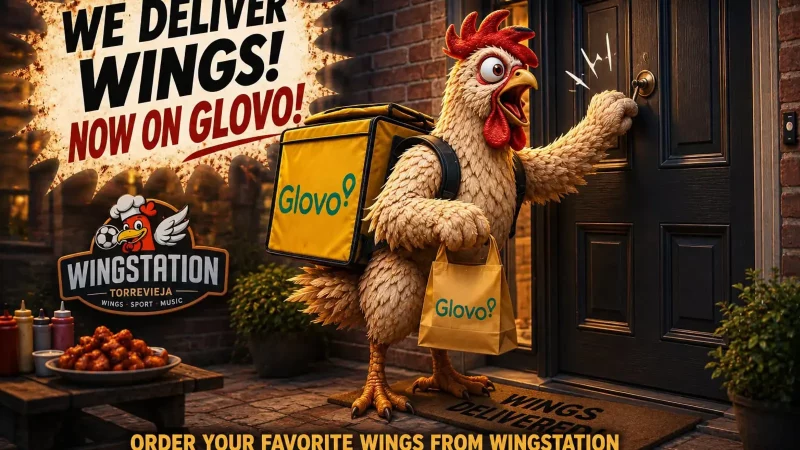 Wingstation Buffalo wings and burgers available for Glovo delivery in Torrevieja